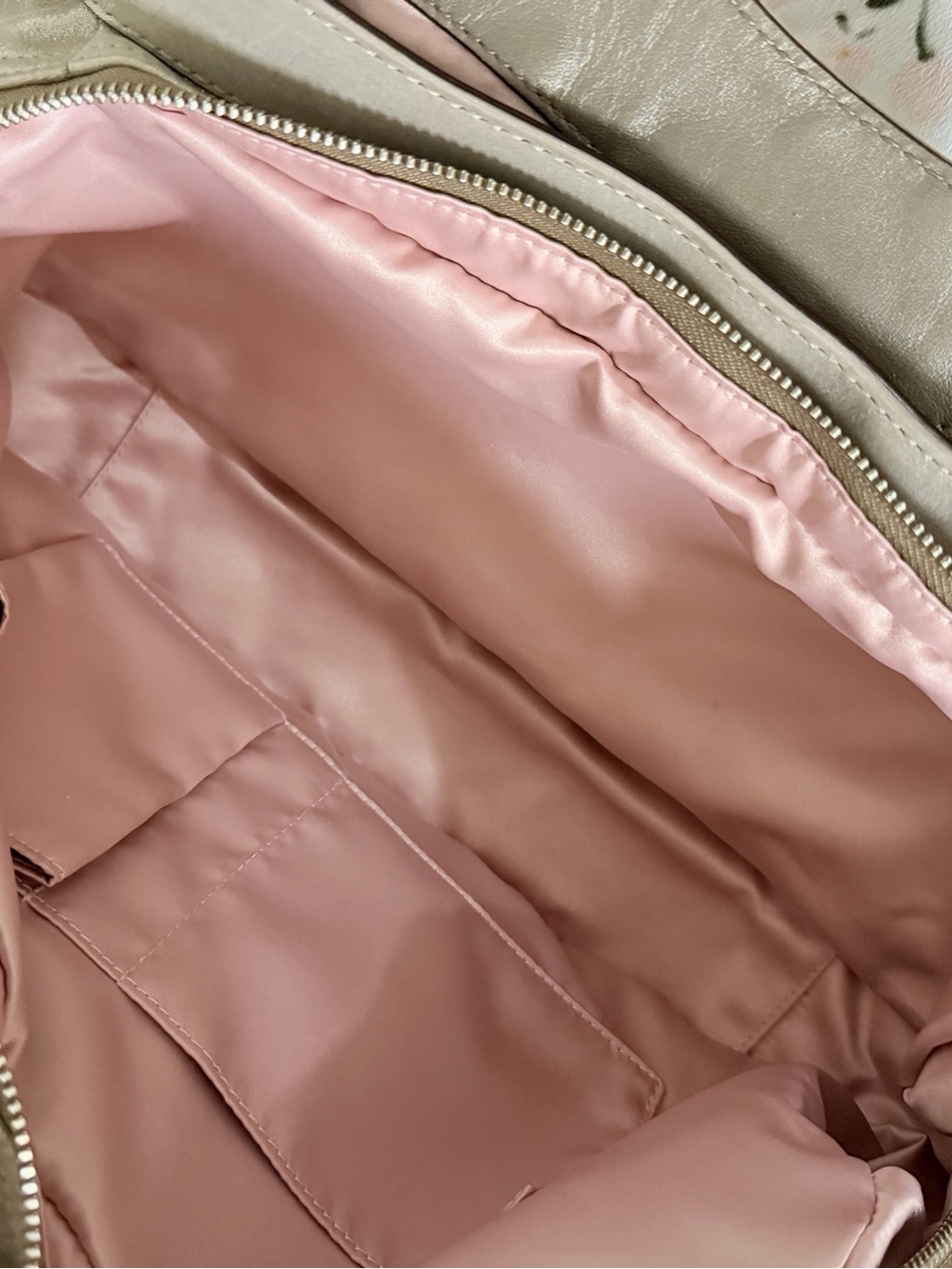 Coach Shimmer Leather Tote Bag in Champagne Ergo Lexi - Picture 4 of 5